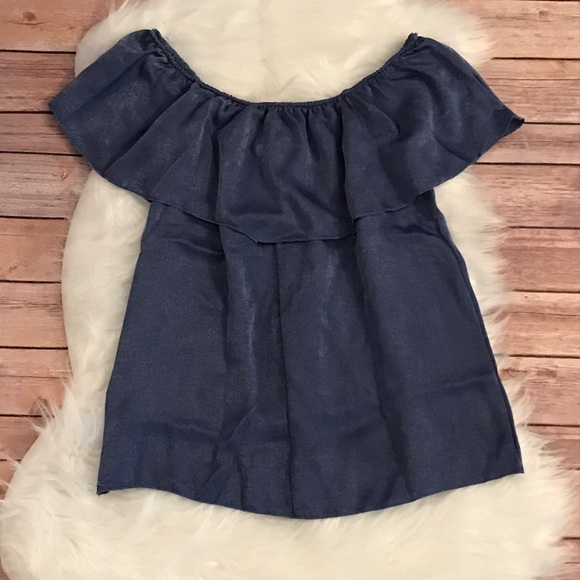 5 FOR $15 CHARMING CHARLIE OFF THE SHOULDER SHIRT - Picture 4 of 7